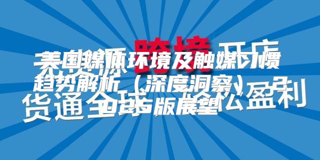 美国媒体环境及触媒习惯趋势解析深度洞察 2025版展望
