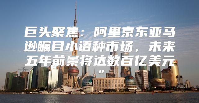 巨头聚焦：阿里京东亚马逊瞩目小语种市场，未来五年前景将达数百亿美元”