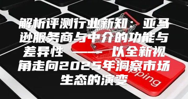 解析评测行业新知：亚马逊服务商与中介的功能与差异性 —— 以全新视角走向2025年洞察市场生态的演变