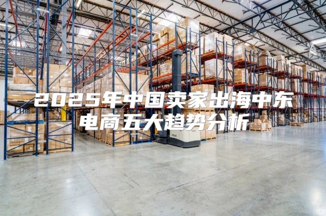 2025年中国卖家出海中东电商五大趋势分析