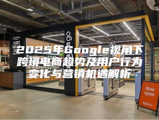 2025年Google视角下跨境电商趋势及用户行为变化与营销机遇解析