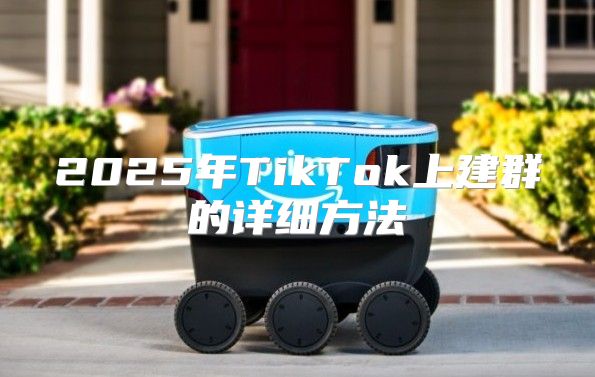 2025年TikTok上建群的详细方法