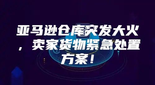 亚马逊仓库突发大火，卖家货物紧急处置方案！