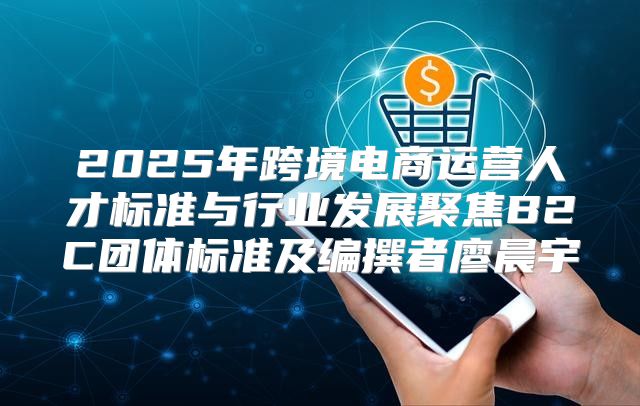 2025年跨境电商运营人才标准与行业发展聚焦B2C团体标准及编撰者廖晨宇