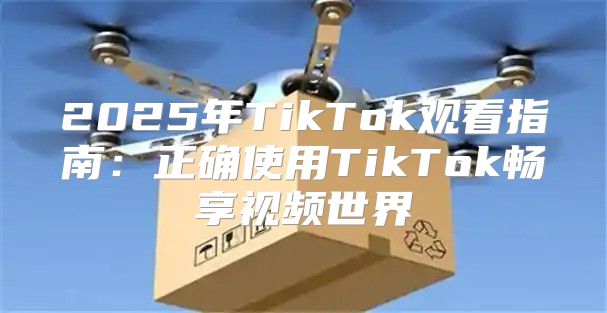 2025年TikTok观看指南：正确使用TikTok畅享视频世界