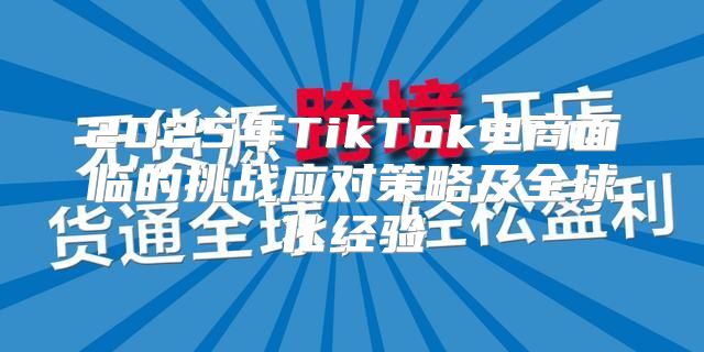 2025年TikTok电商面临的挑战应对策略及全球化经验
