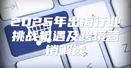 2025年出海行业挑战机遇及跨境营销解读