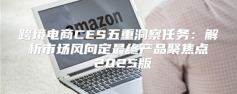 跨境电商CES五重洞察任务：解析市场风向定最终产品聚焦点 2025版