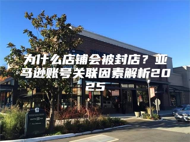 为什么店铺会被封店？亚马逊账号关联因素解析2025