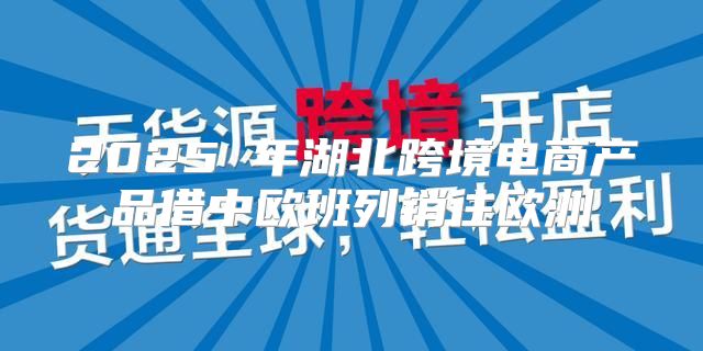 2025 年湖北跨境电商产品借中欧班列销往欧洲