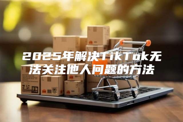 2025年解决TikTok无法关注他人问题的方法