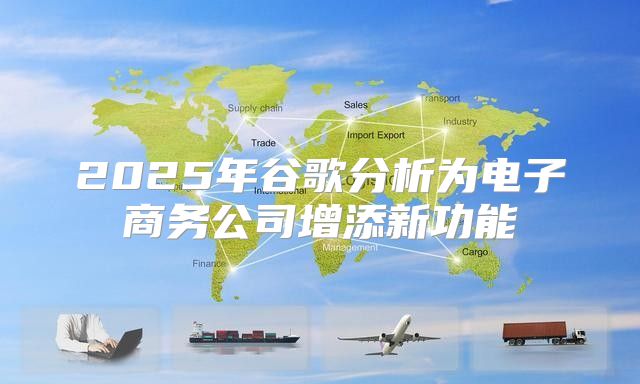 2025年谷歌分析为电子商务公司增添新功能