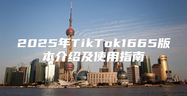 2025年TikTok1665版本介绍及使用指南