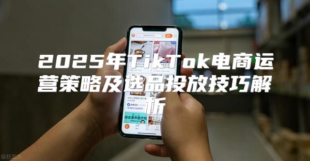 2025年TikTok电商运营策略及选品投放技巧解析