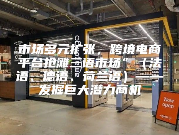 市场多元扩张，跨境电商平台抢滩三语市场”法语、德语、荷兰语——发掘巨大潜力商机