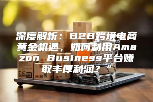 深度解析：B2B跨境电商黄金机遇，如何利用Amazon Business平台赚取丰厚利润？”