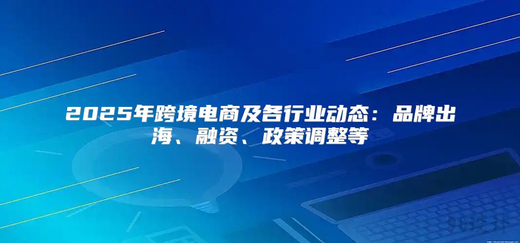 2025年跨境电商及各行业动态：品牌出海、融资、政策调整等