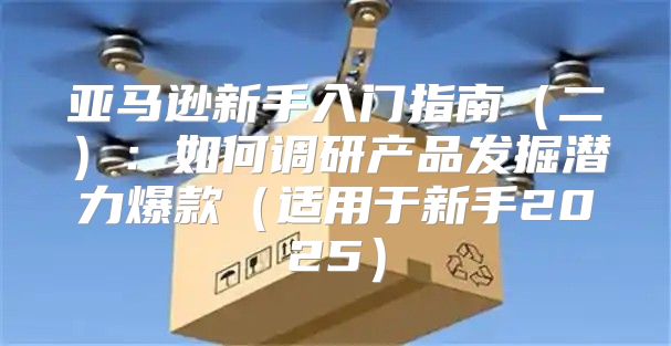 亚马逊新手入门指南二：如何调研产品发掘潜力爆款适用于新手2025