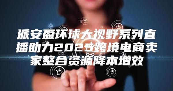 派安盈环球大视野系列直播助力2025跨境电商卖家整合资源降本增效