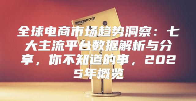 全球电商市场趋势洞察：七大主流平台数据解析与分享，你不知道的事，2025年概览