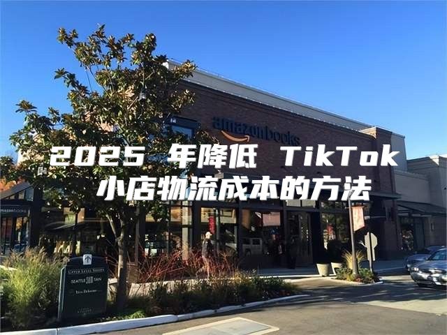 2025 年降低 TikTok 小店物流成本的方法