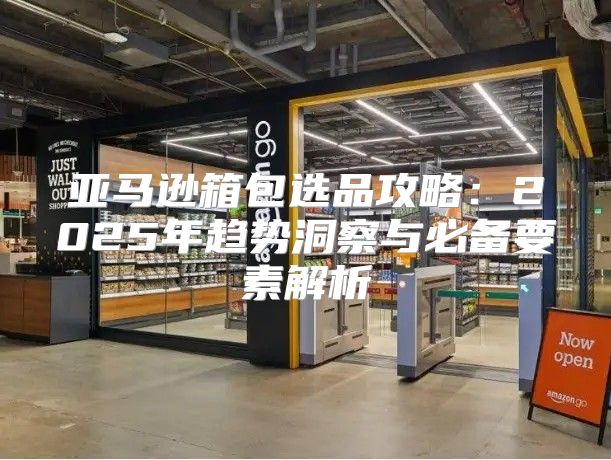 亚马逊箱包选品攻略：2025年趋势洞察与必备要素解析