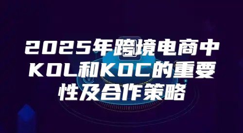 2025年跨境电商中KOL和KOC的重要性及合作策略