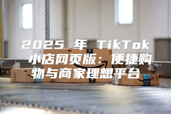 2025 年 TikTok 小店网页版：便捷购物与商家理想平台