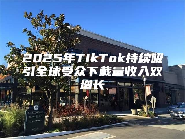 2025年TikTok持续吸引全球受众下载量收入双增长
