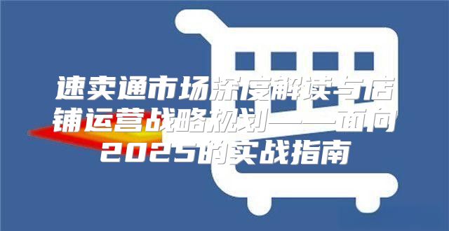 速卖通市场深度解读与店铺运营战略规划——面向2025的实战指南