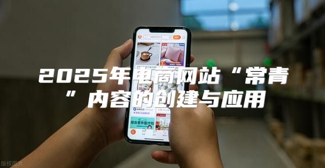 2025年电商网站“常青”内容的创建与应用