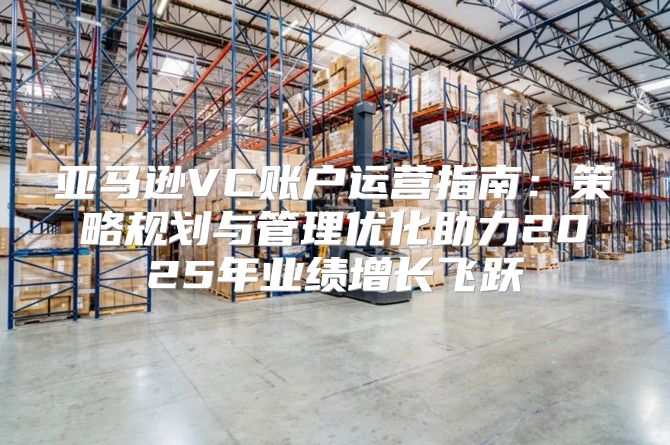亚马逊VC账户运营指南：策略规划与管理优化助力2025年业绩增长飞跃