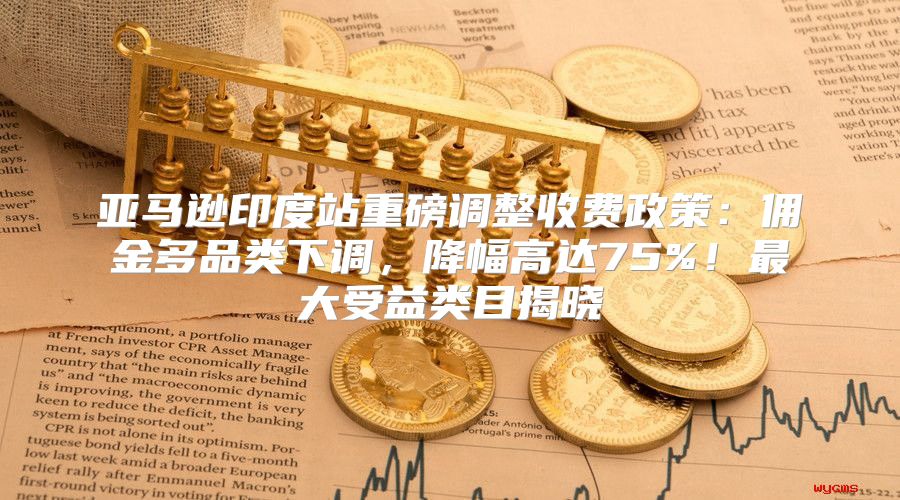 亚马逊印度站重磅调整收费政策：佣金多品类下调，降幅高达75%！最大受益类目揭晓