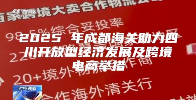 2025 年成都海关助力四川开放型经济发展及跨境电商举措