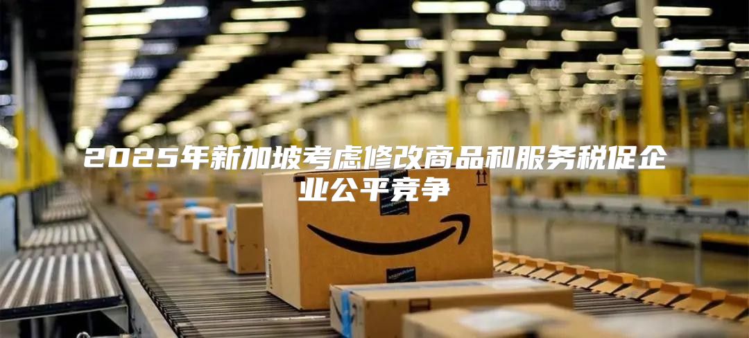 2025年新加坡考虑修改商品和服务税促企业公平竞争