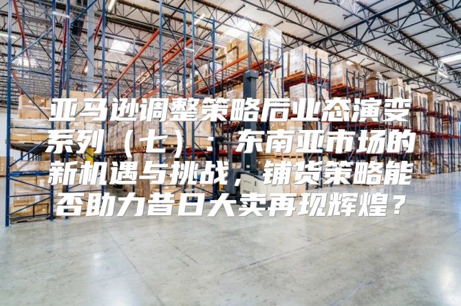 亚马逊调整策略后业态演变系列七：东南亚市场的新机遇与挑战，铺货策略能否助力昔日大卖再现辉煌？