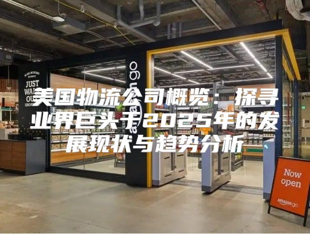 美国物流公司概览：探寻业界巨头于2025年的发展现状与趋势分析