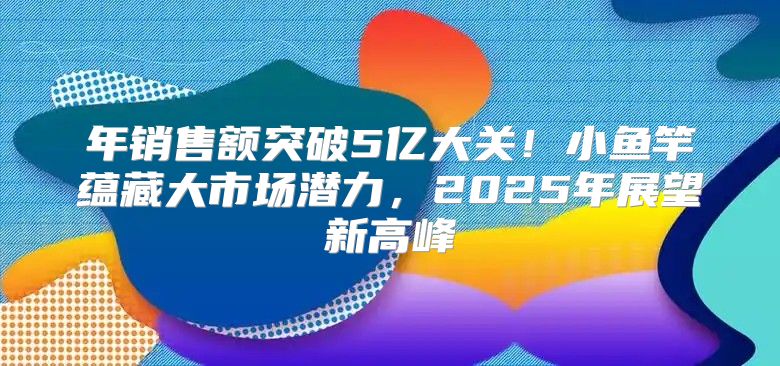 年销售额突破5亿大关！小鱼竿蕴藏大市场潜力，2025年展望新高峰