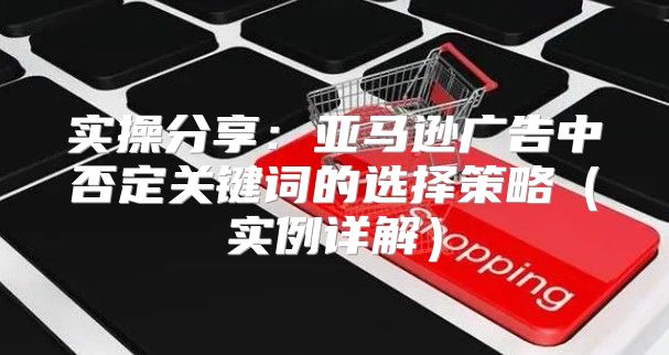 实操分享：亚马逊广告中否定关键词的选择策略实例详解