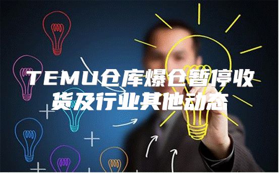 TEMU仓库爆仓暂停收货及行业其他动态