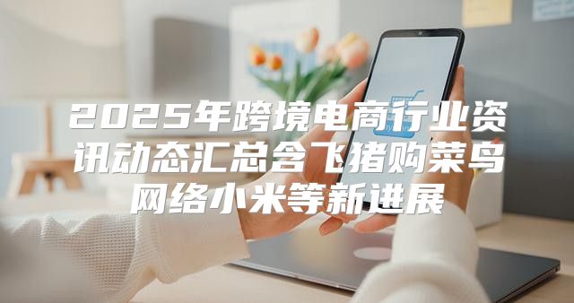 2025年跨境电商行业资讯动态汇总含飞猪购菜鸟网络小米等新进展