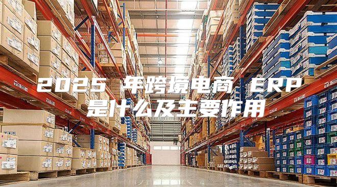 2025 年跨境电商 ERP 是什么及主要作用