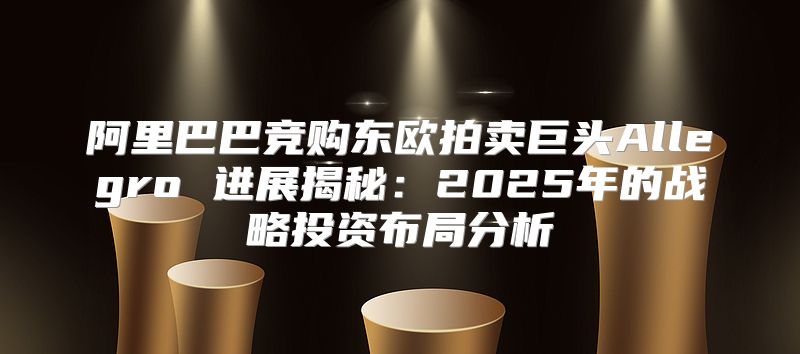 阿里巴巴竞购东欧拍卖巨头Allegro 进展揭秘：2025年的战略投资布局分析