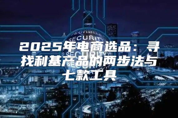 2025年电商选品：寻找利基产品的两步法与七款工具