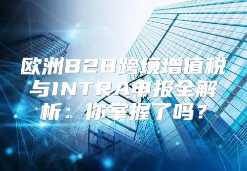 欧洲B2B跨境增值税与INTRA申报全解析：你掌握了吗？