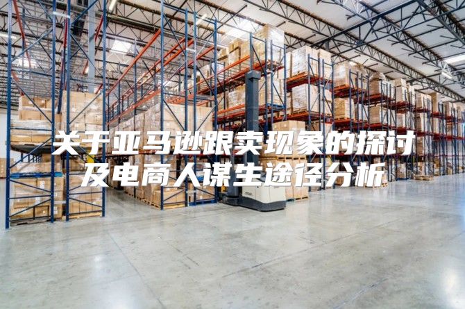 关于亚马逊跟卖现象的探讨及电商人谋生途径分析