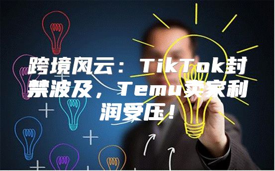 跨境风云：TikTok封禁波及，Temu卖家利润受压！