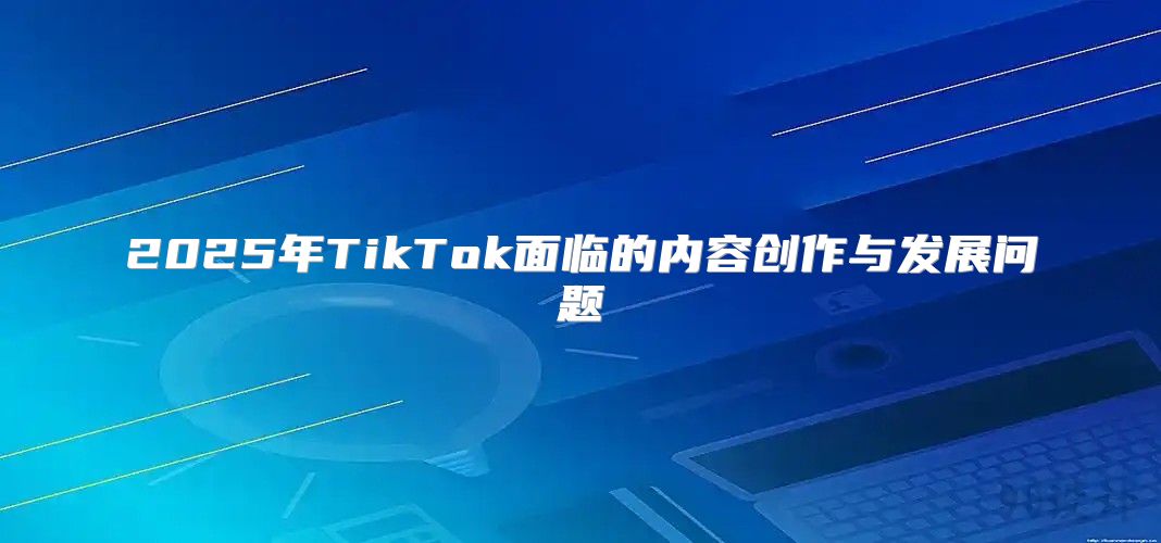 2025年TikTok面临的内容创作与发展问题
