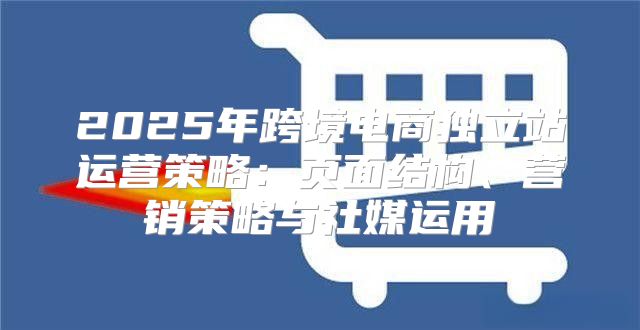 2025年跨境电商独立站运营策略：页面结构、营销策略与社媒运用
