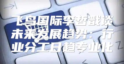 飞鸟国际李哲戬谈未来发展趋势：行业分工日趋专业化